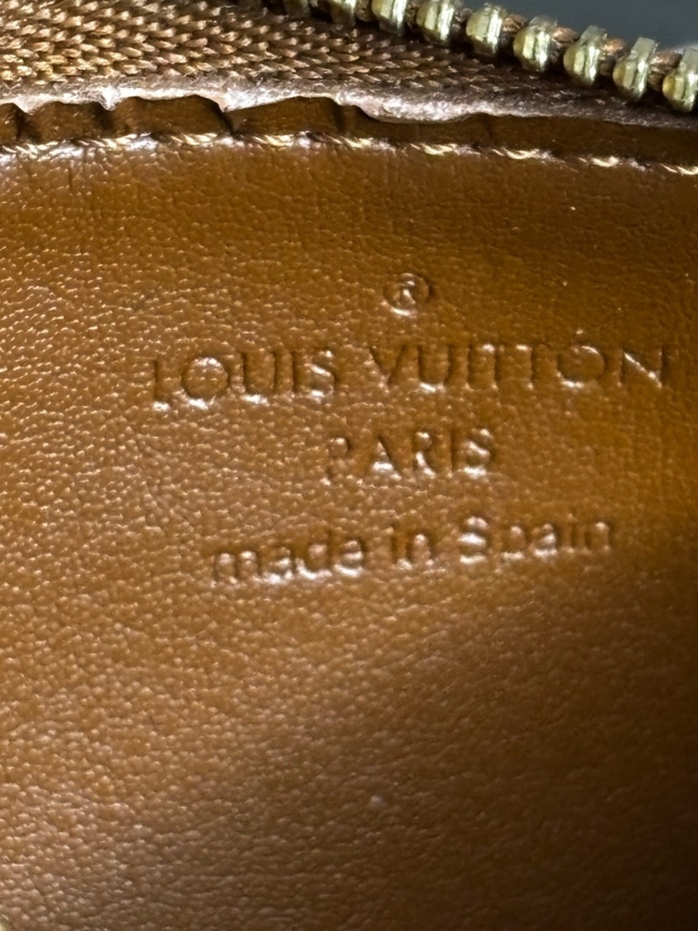 Louis Vuitton Vernis Pochette Cles Bronze Key Pouch Coin Card Holder w/ Box - Picture 7 of 12